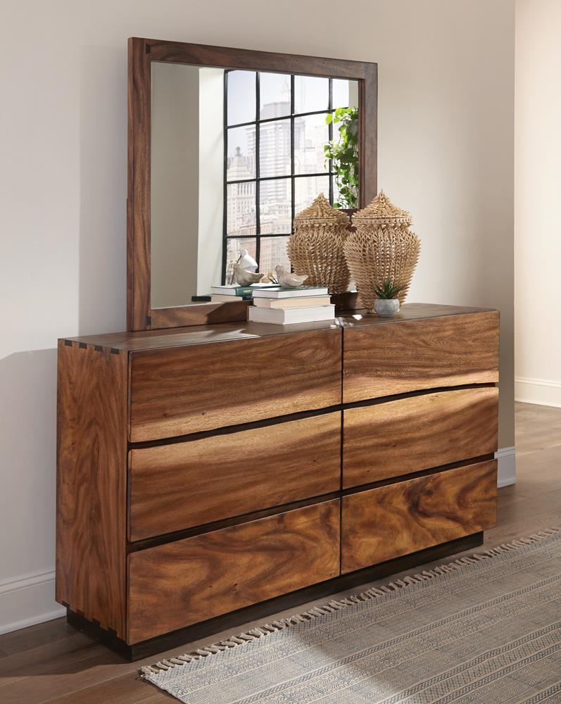 Winslow Dresser Mirror Smokey Walnut - Ideal Furniture (Fresno,CA)