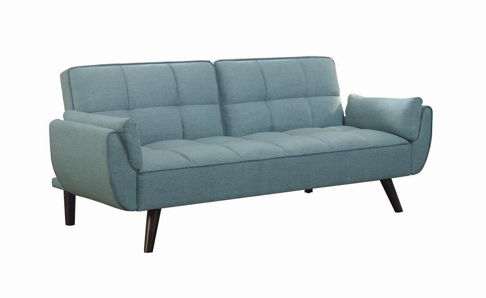 Caufield Biscuit-tufted Sofa Bed Turquoise Blue - Ideal Furniture (Fresno,CA)
