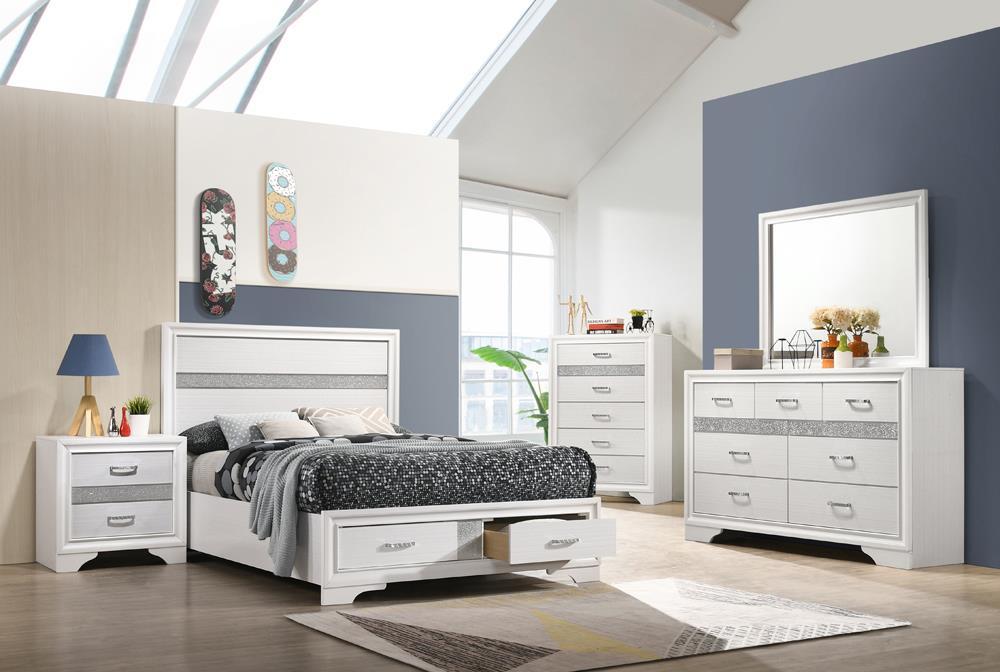 Miranda Full & Twin Storage Bed White - Ideal Furniture (Fresno,CA)