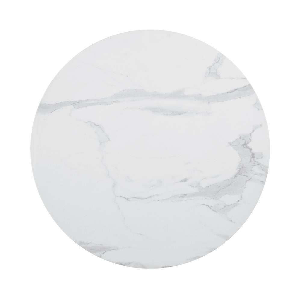 Arkell 30-inch Round Pedestal Dining Table White - Ideal Furniture (Fresno,CA)