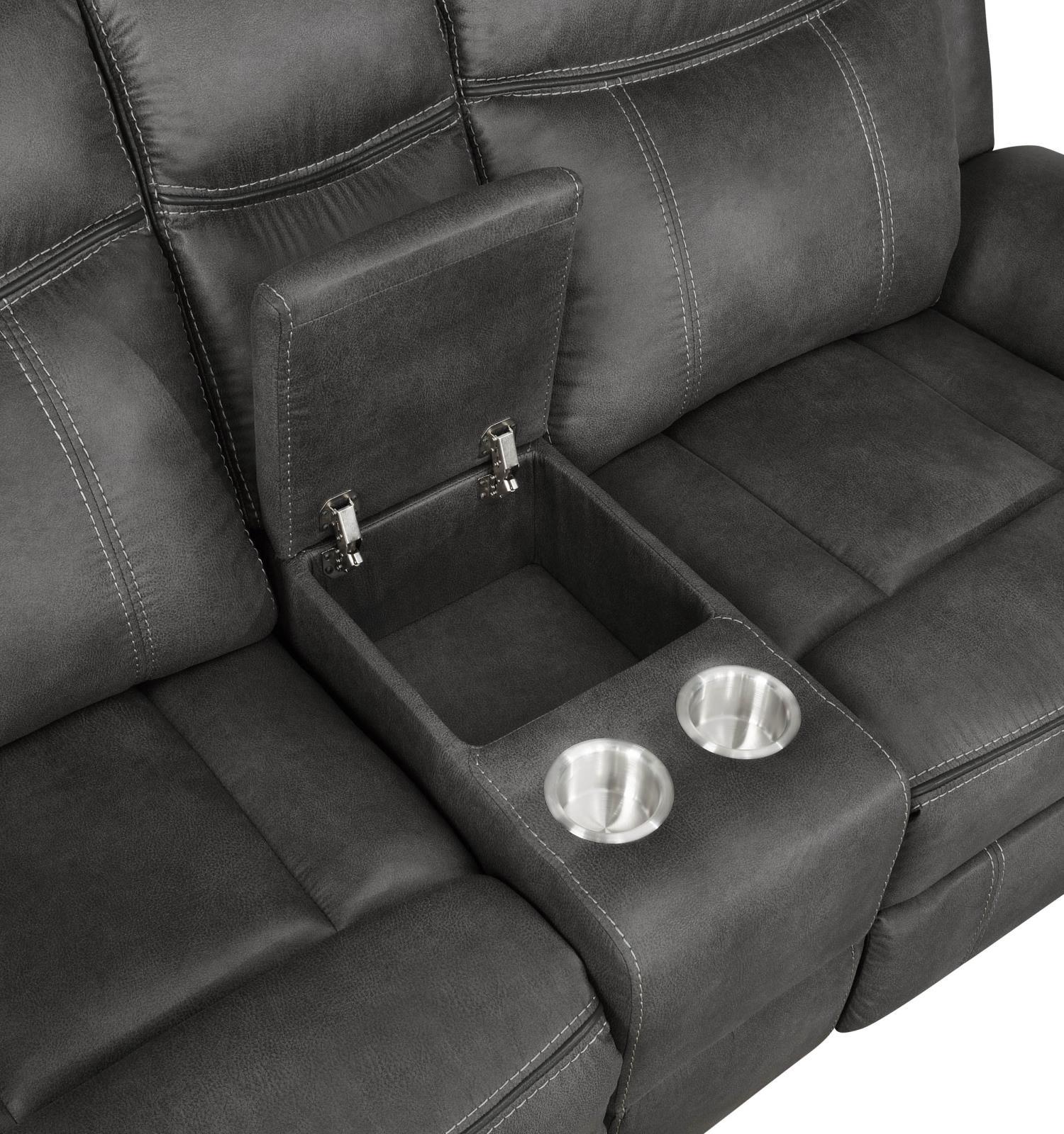 Lawrence Upholstered Tufted Back Motion Loveseat - Ideal Furniture (Fresno,CA)