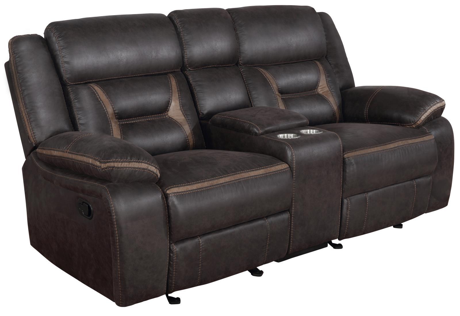 Greer Upholstered Tufted Back Glider Loveseat - Ideal Furniture (Fresno,CA)
