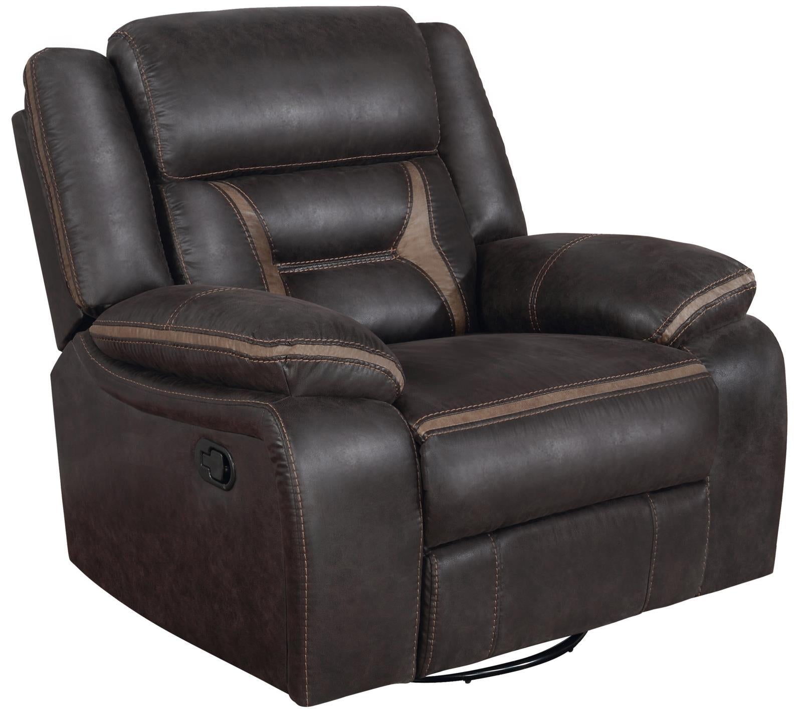 Greer Upholstered Tufted Back Glider Recliner - Ideal Furniture (Fresno,CA)