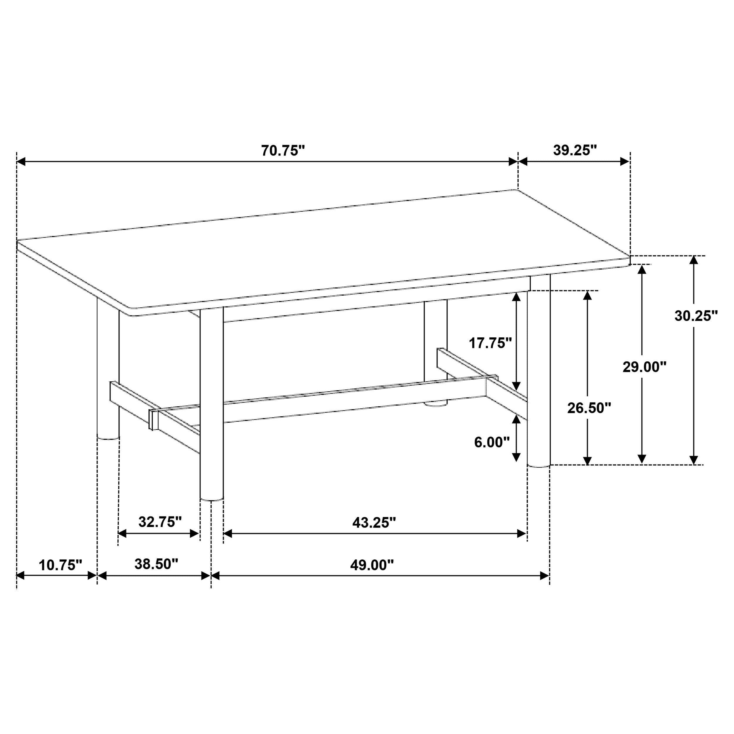 Crestmore Dining Table - Ideal Furniture (Fresno,CA)