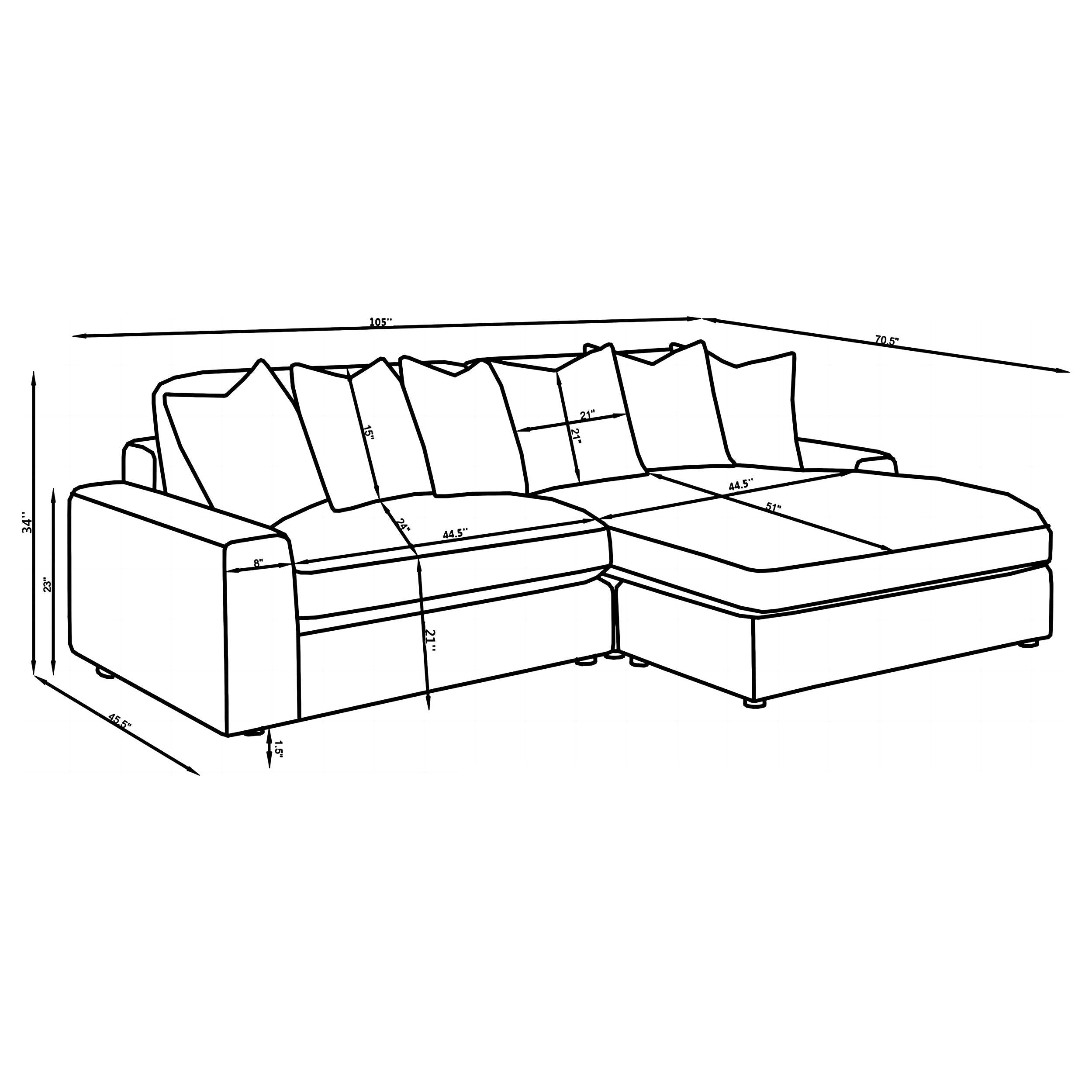 Blaine Sectional Sofa - Ideal Furniture (Fresno,CA)