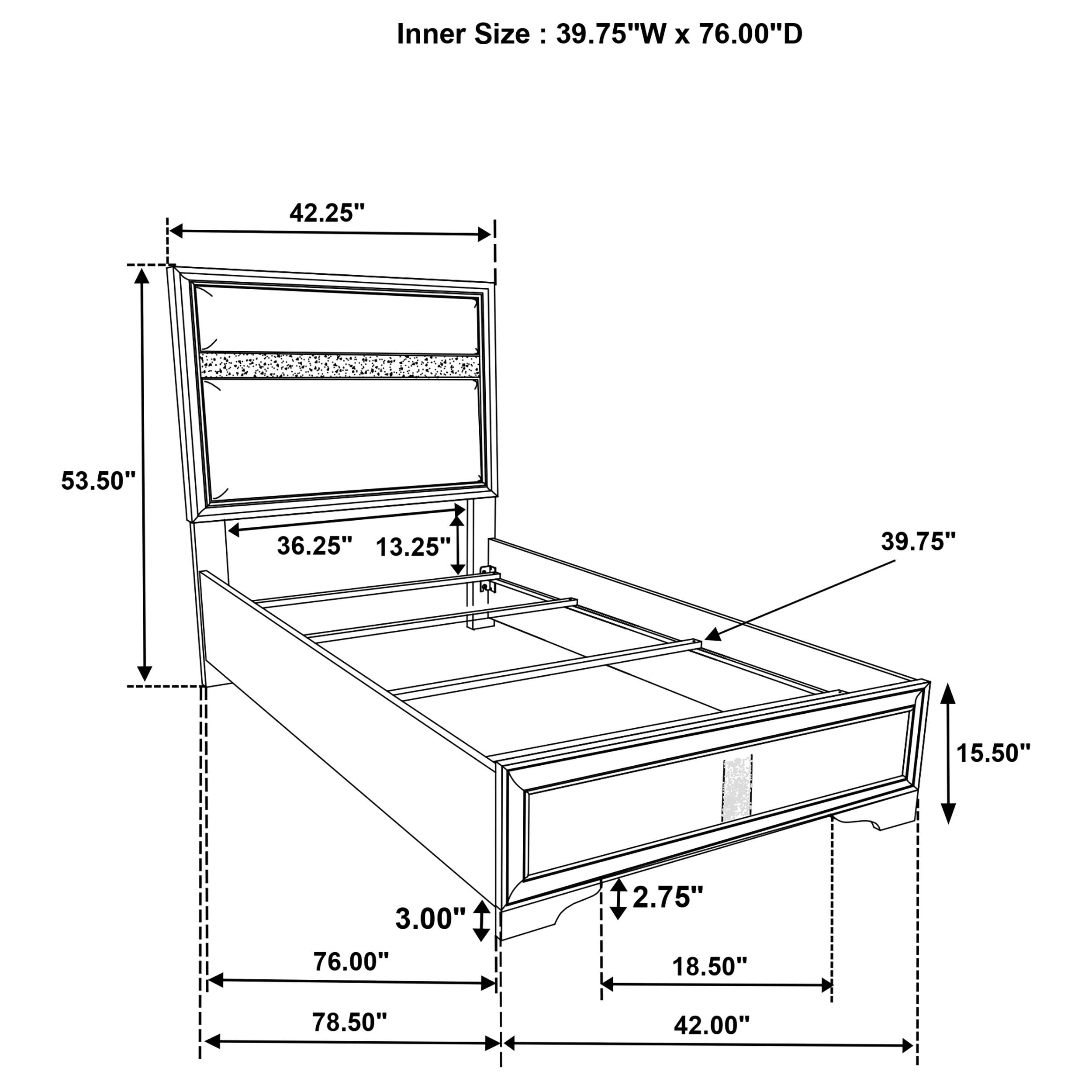 Miranda Panel Bed - Ideal Furniture (Fresno,CA)