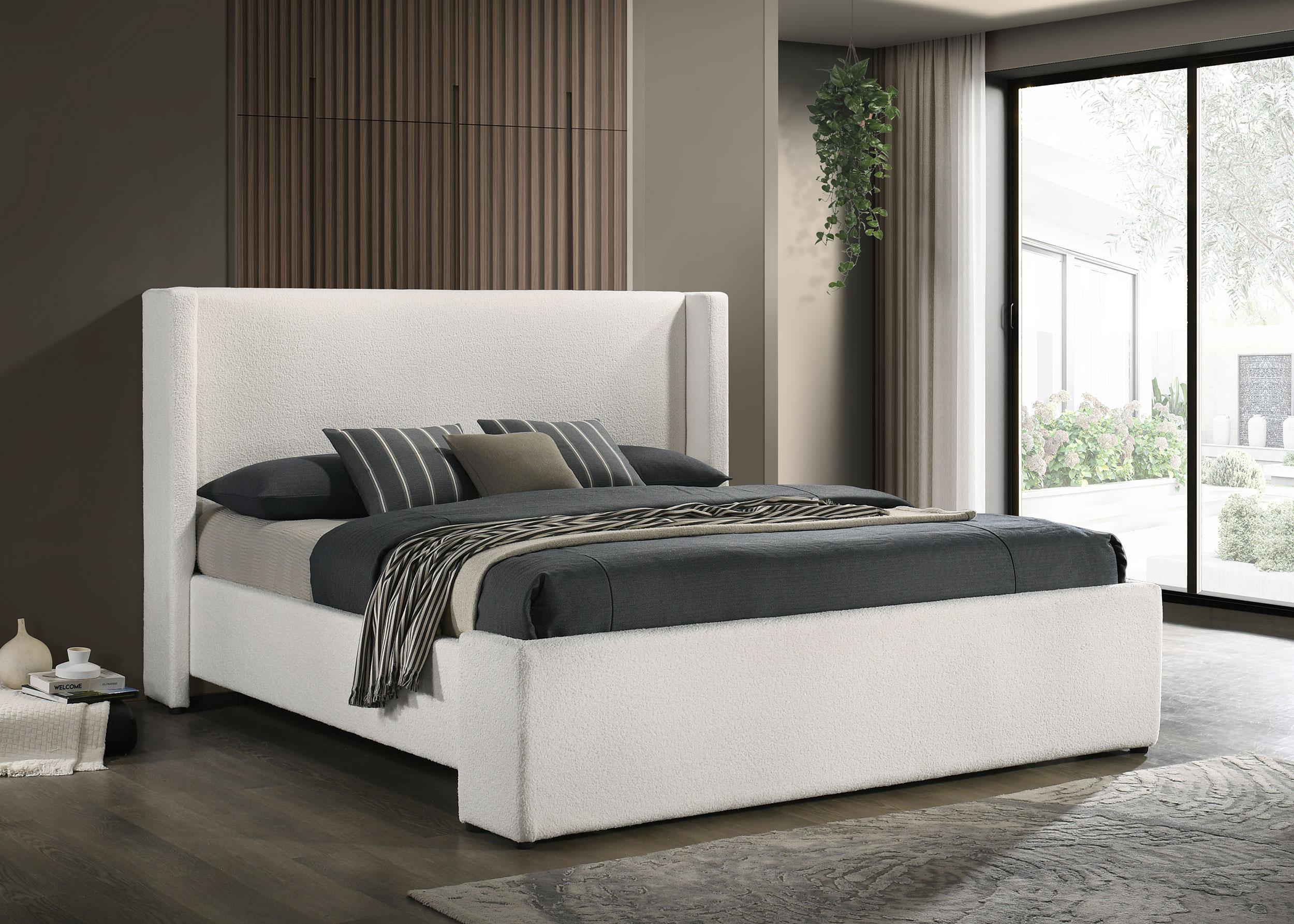 Alamosa Wingback Platform Bed - Ideal Furniture (Fresno,CA)