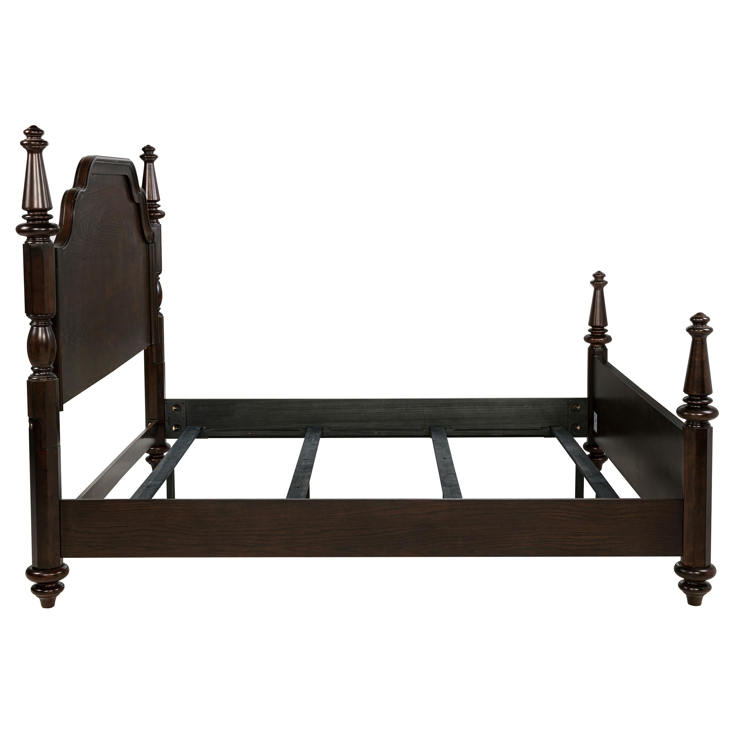 Andover Four-Poster Panel Bed - Ideal Furniture (Fresno,CA)