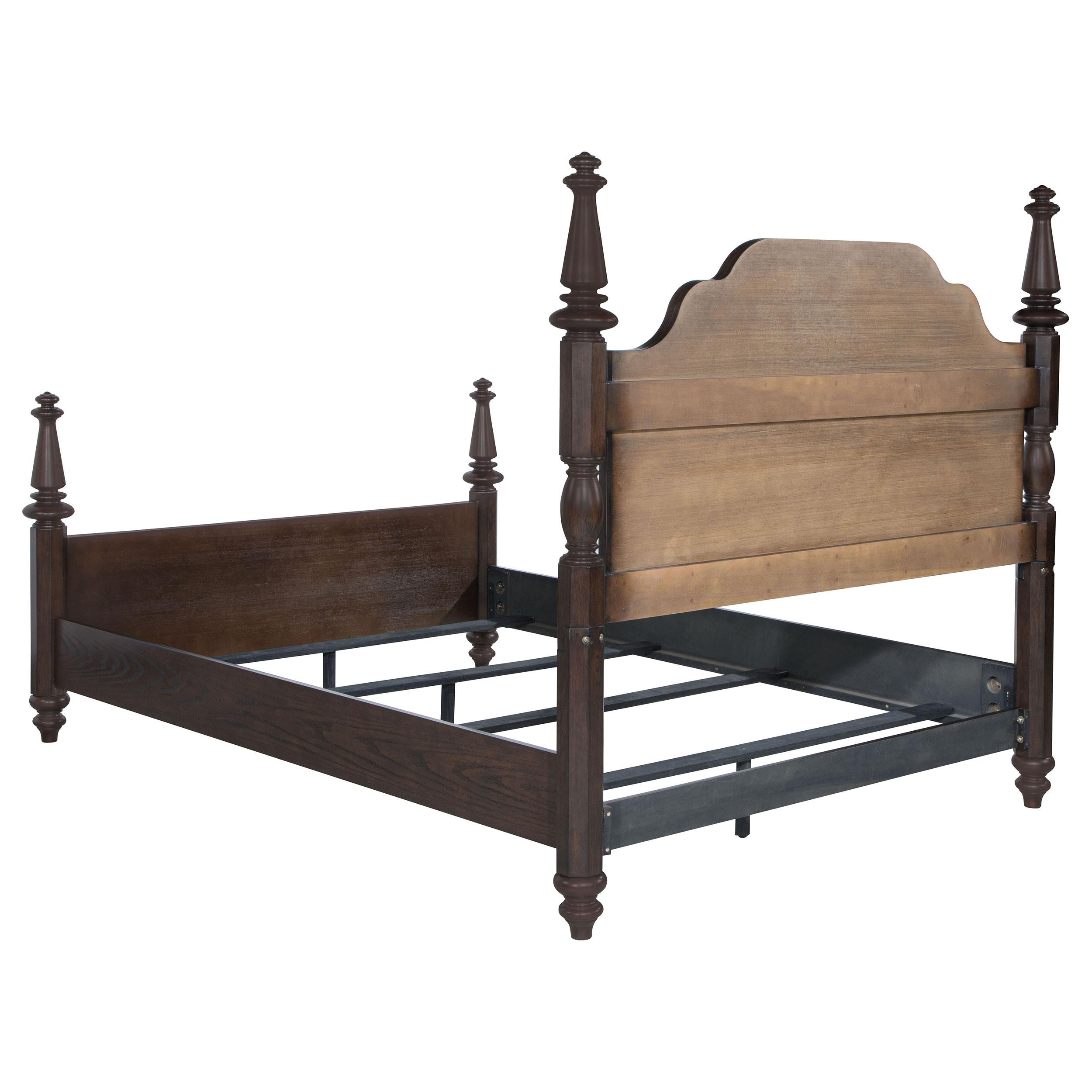 Andover Four-Poster Panel Bed - Ideal Furniture (Fresno,CA)