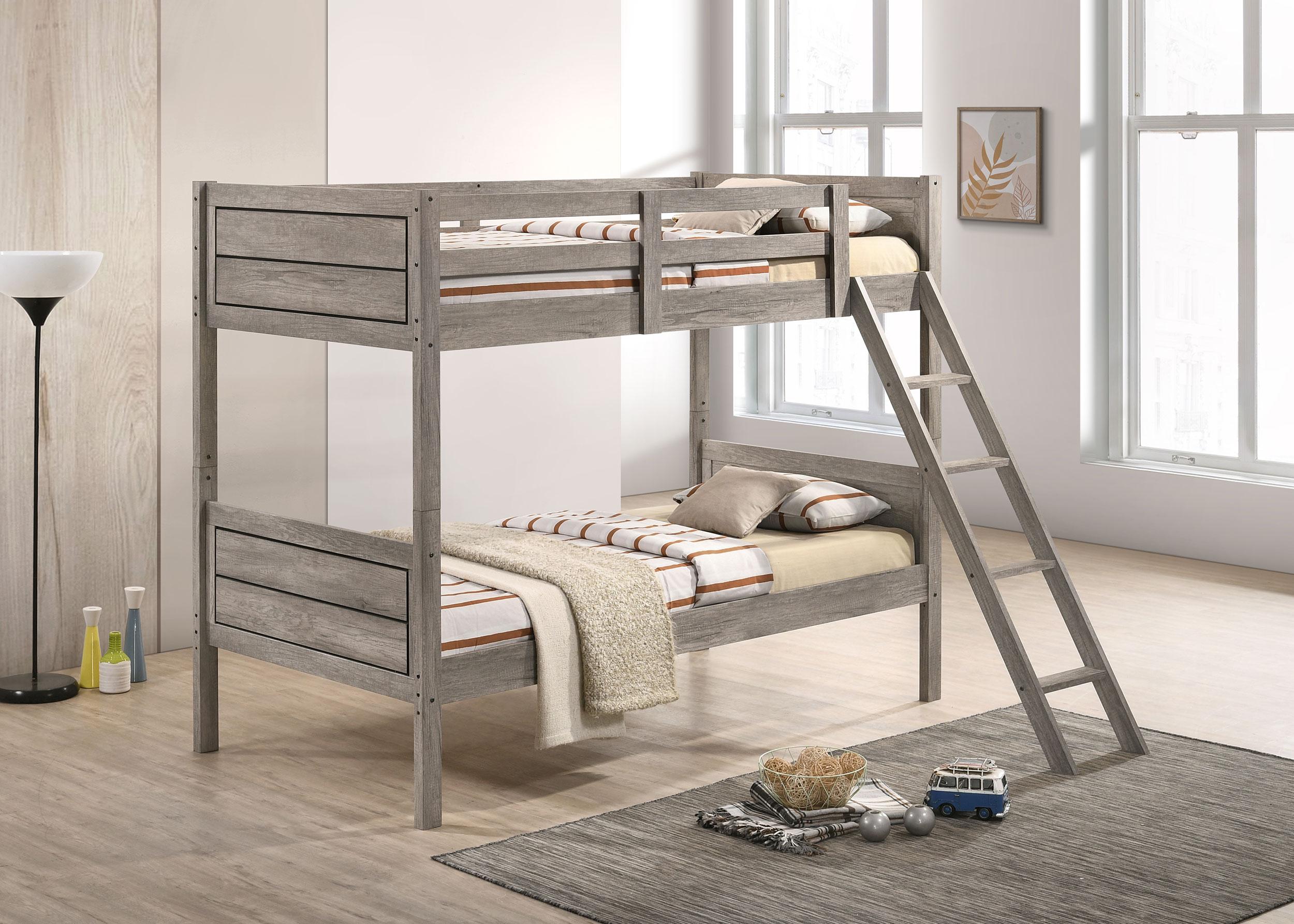 Ryder Bunk Bed with Mattress - Ideal Furniture (Fresno,CA)