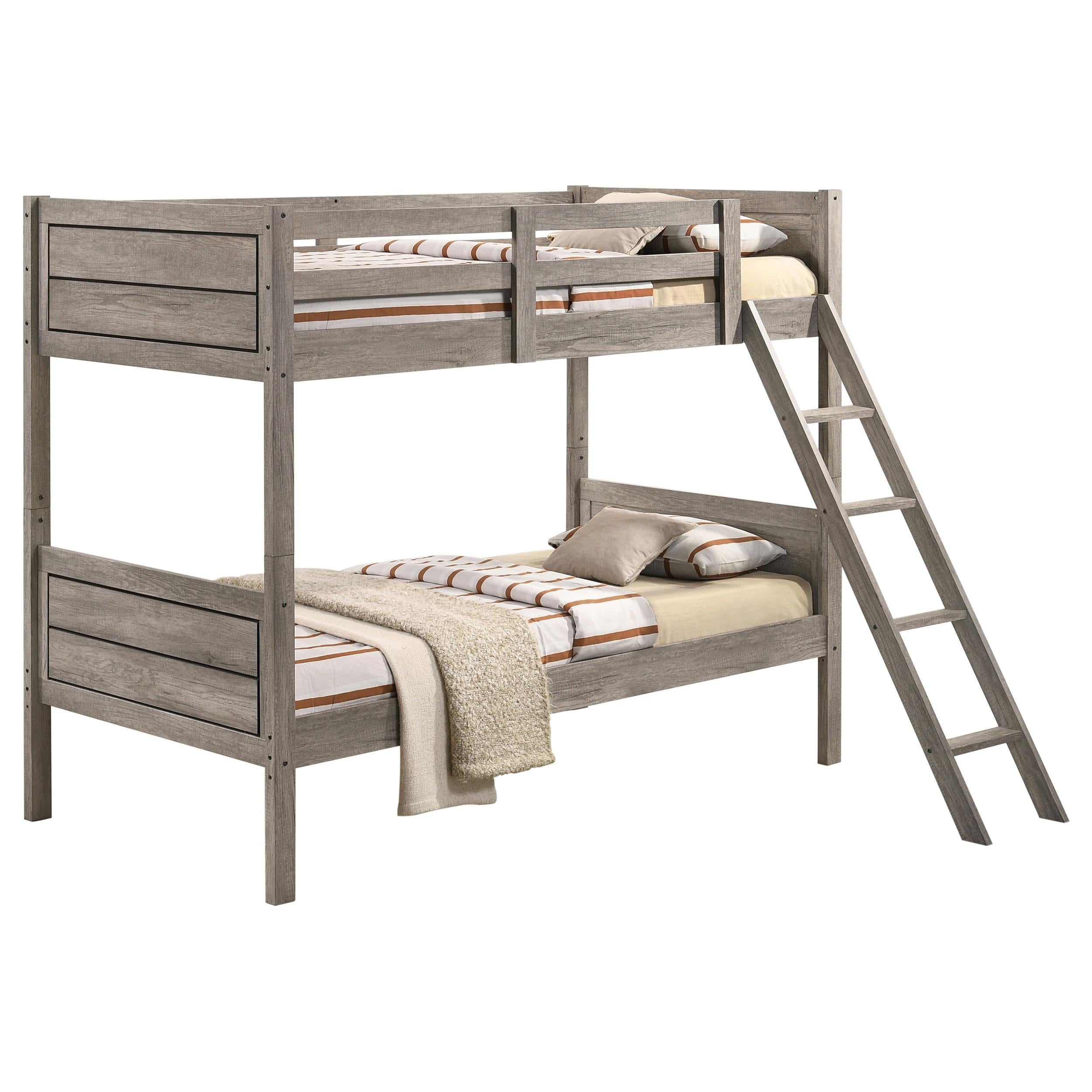 Ryder Bunk Bed with Mattress - Ideal Furniture (Fresno,CA)