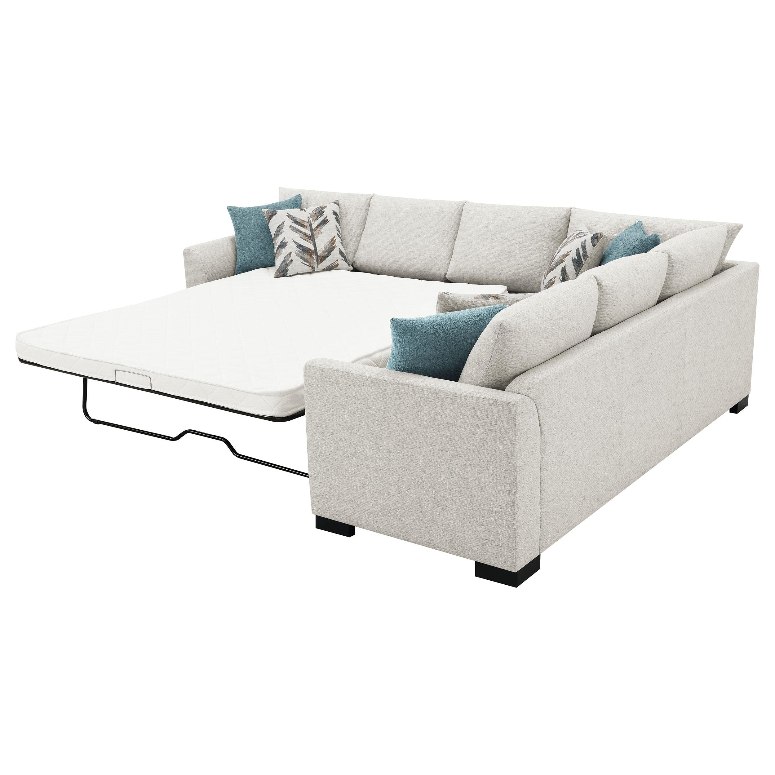 Ashford Fold-Out Sleeper Sectional Sofa - Ideal Furniture (Fresno,CA)