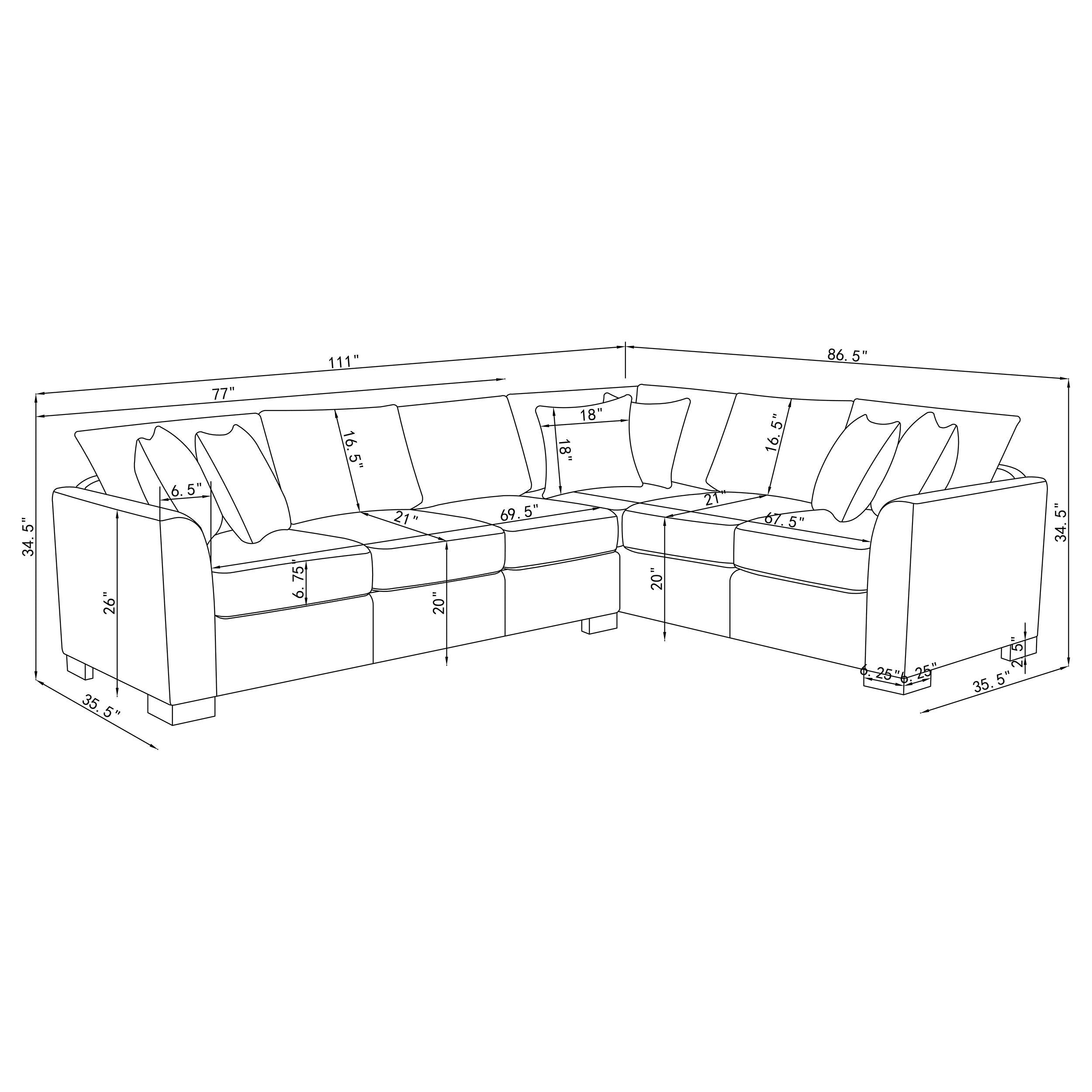 Ashford Fold-Out Sleeper Sectional Sofa - Ideal Furniture (Fresno,CA)