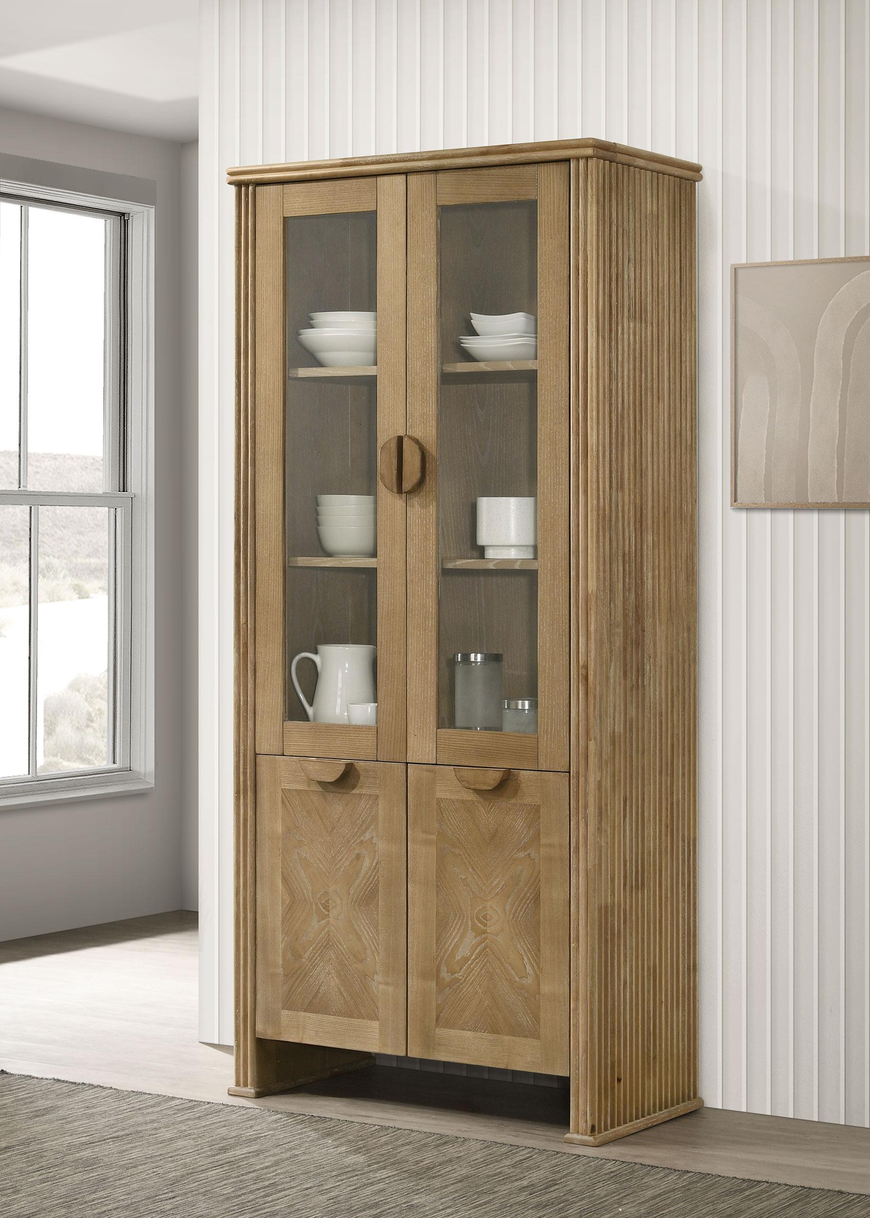 Adina Display Cabinet - Ideal Furniture (Fresno,CA)