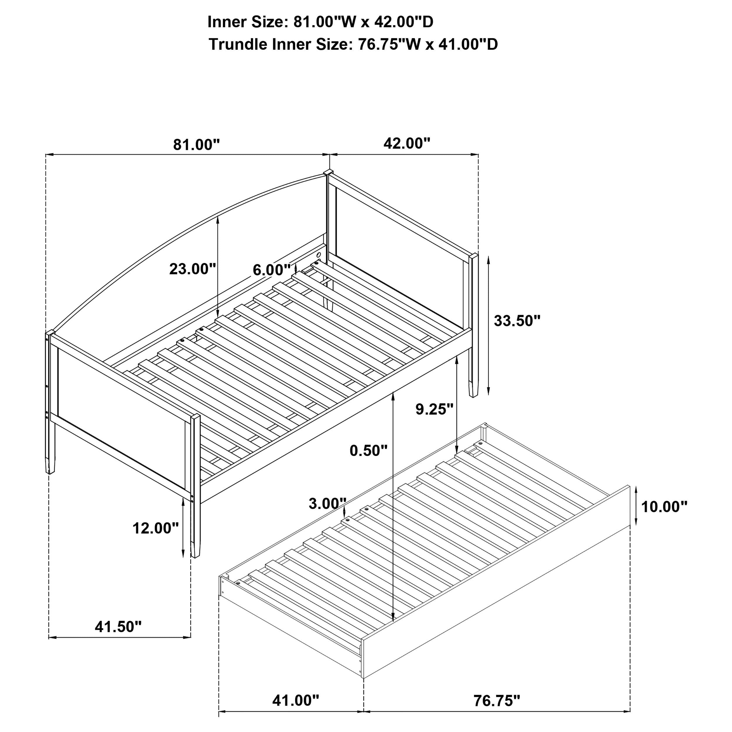 Bozeman Daybed with Trundle - Ideal Furniture (Fresno,CA)