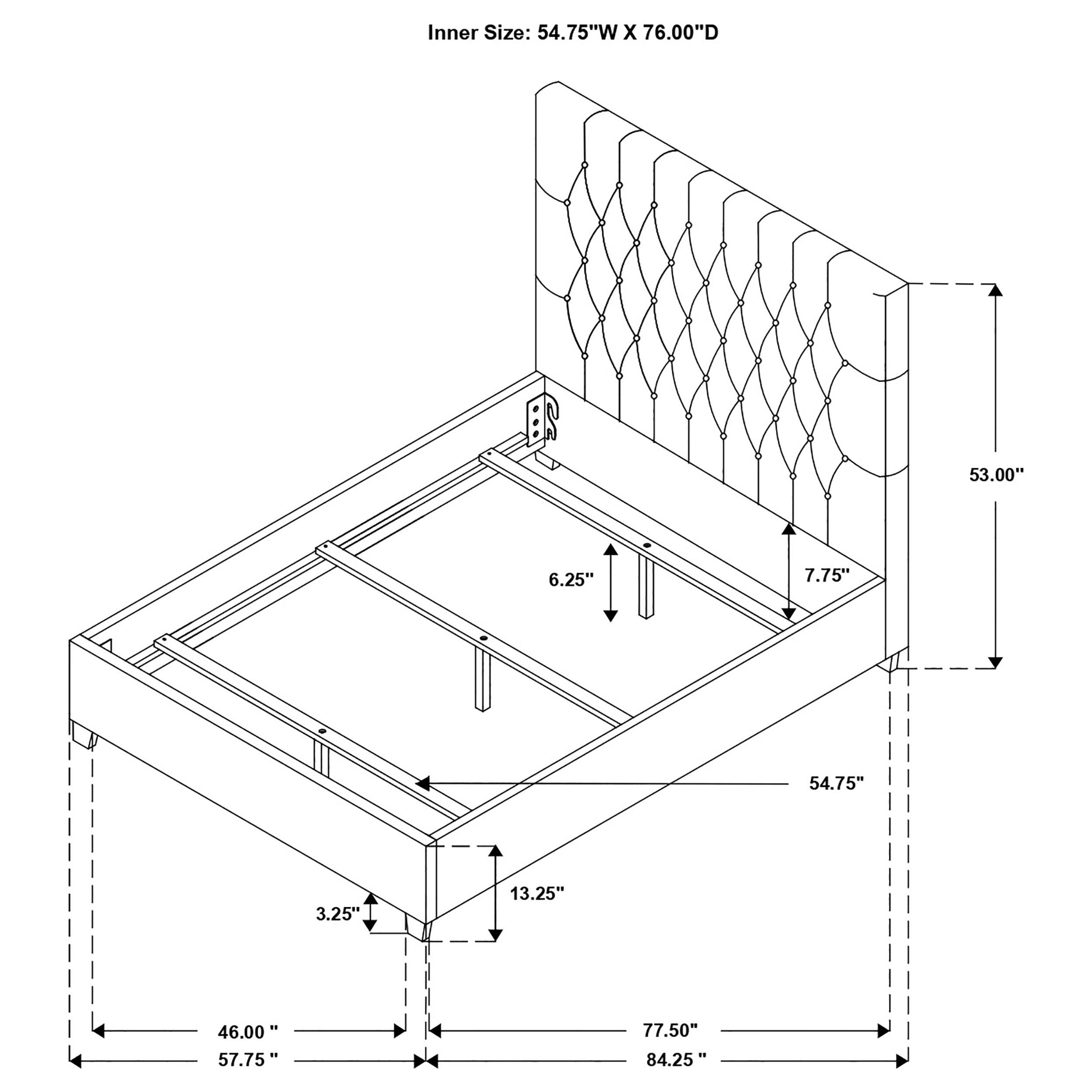Chloe Panel Bed - Ideal Furniture (Fresno,CA)