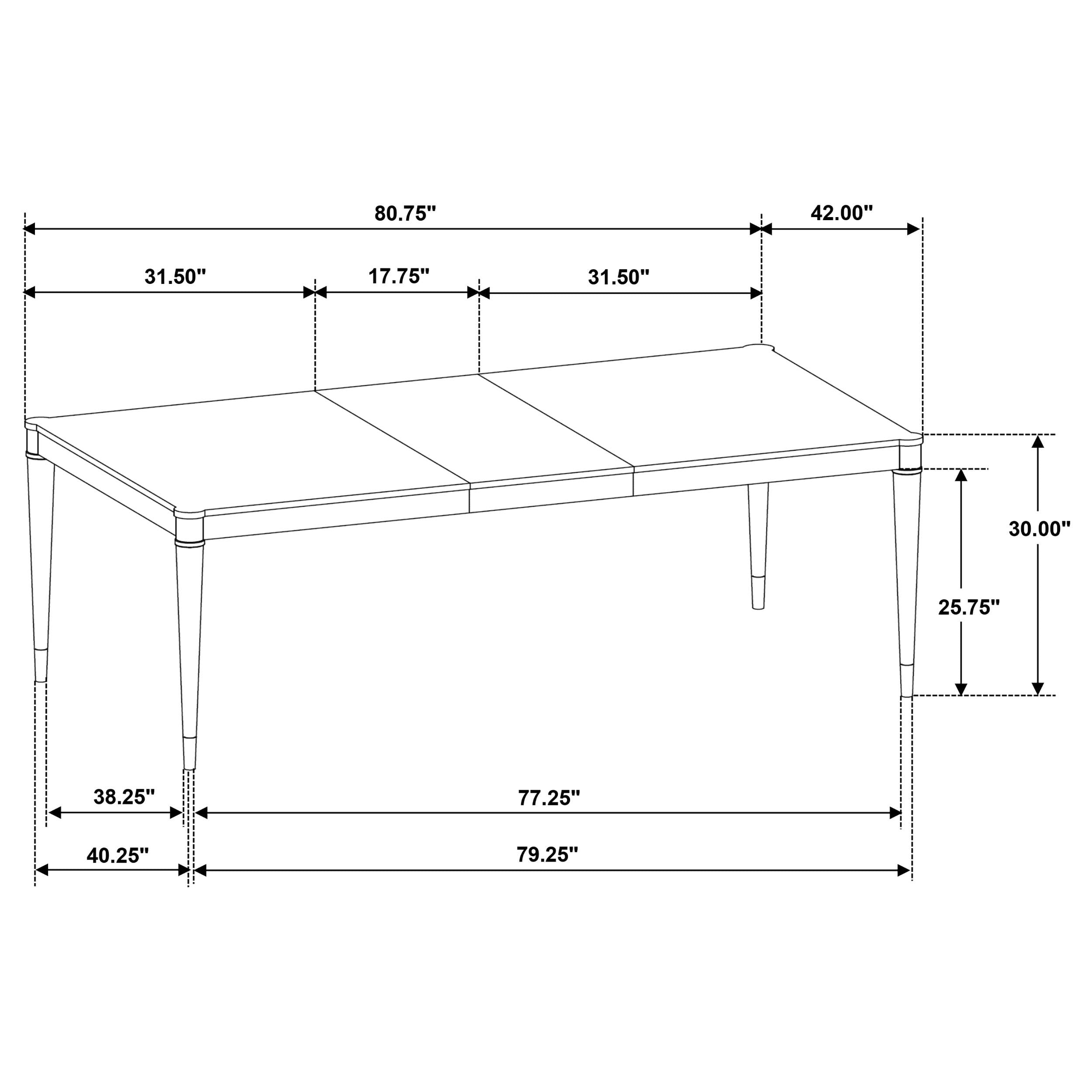 Reseda Extension Dining Table - Ideal Furniture (Fresno,CA)