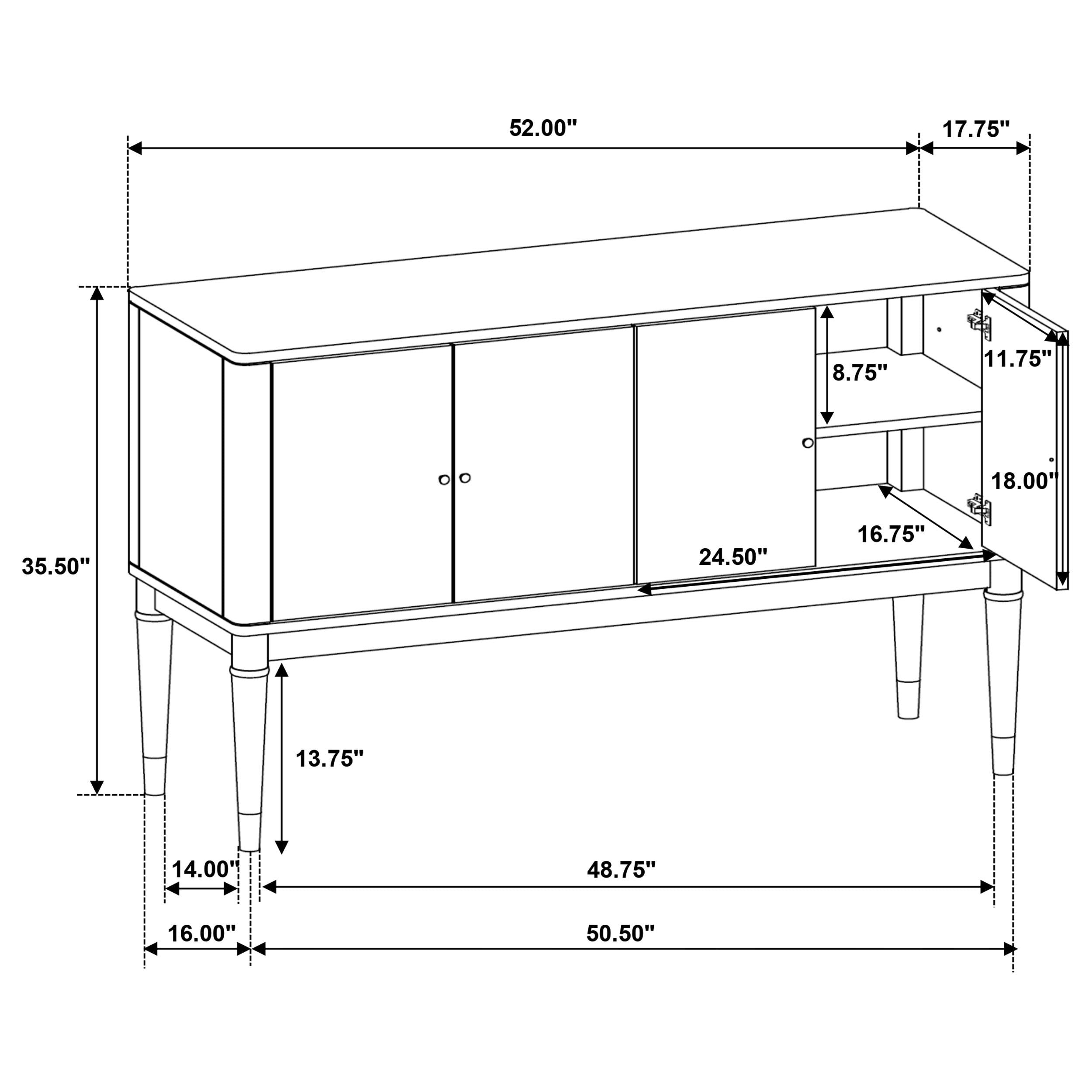 Reseda Sideboard - Ideal Furniture (Fresno,CA)