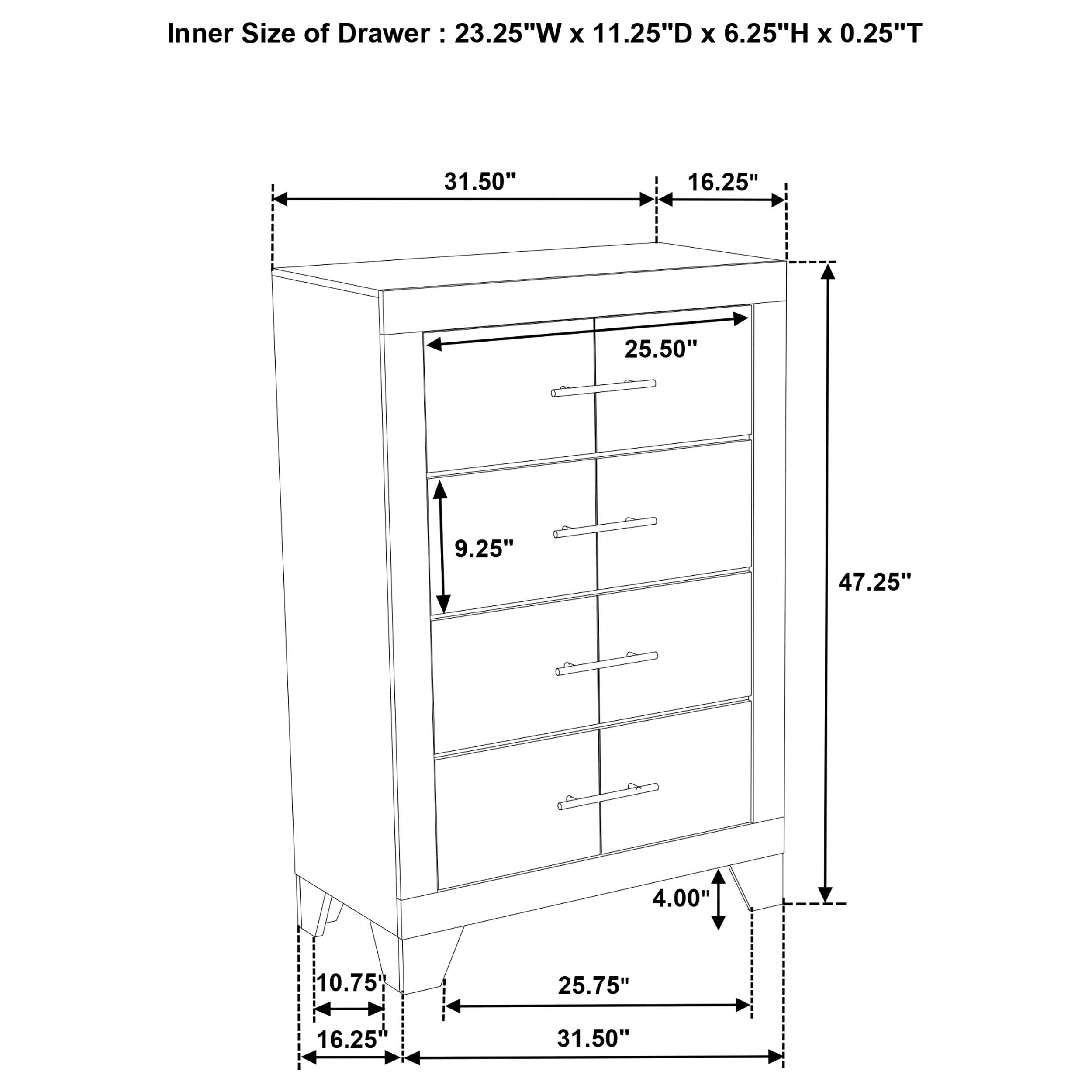 Trenton Chest of Drawers - Ideal Furniture (Fresno,CA)