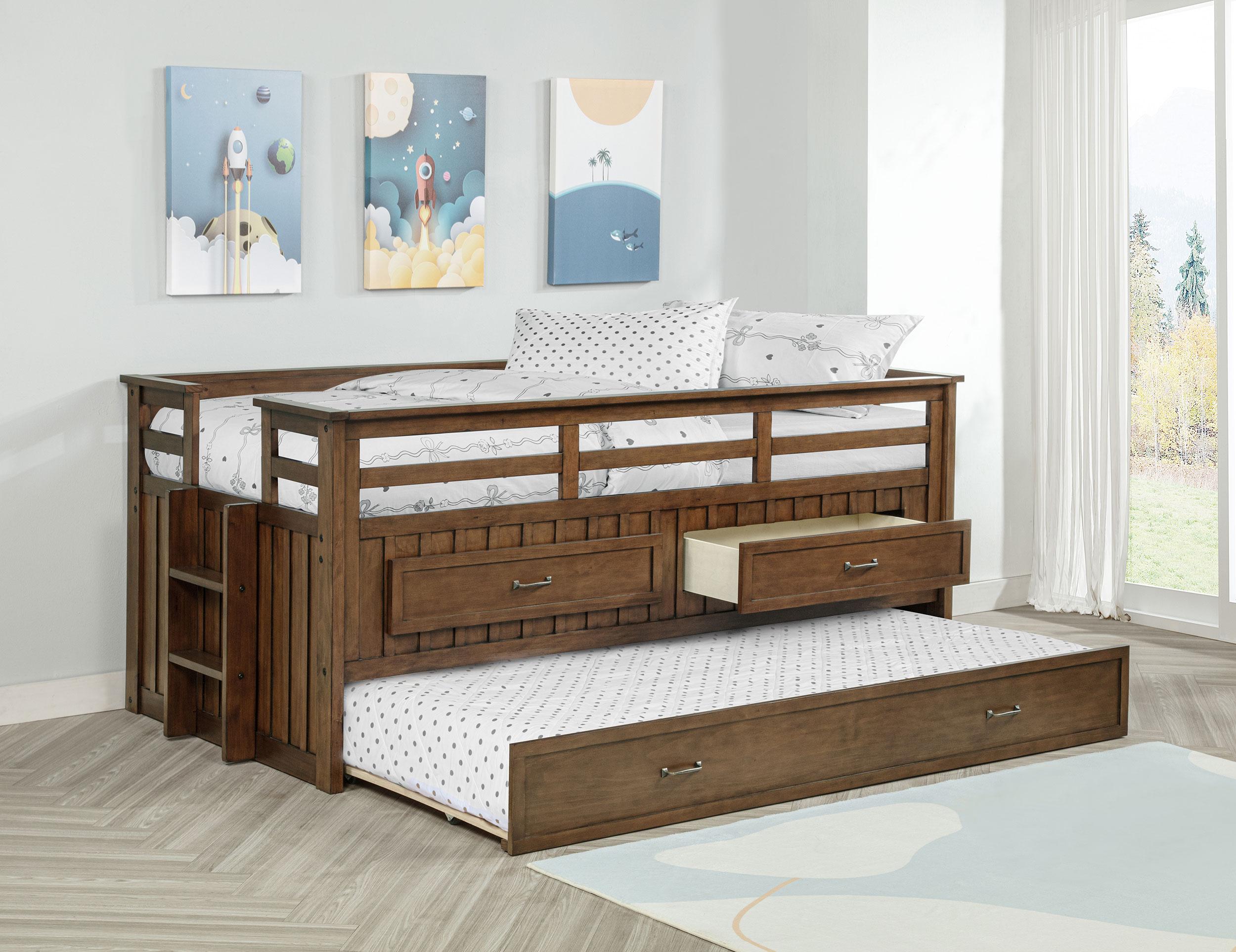 Carlsbad Captains Bed with Trundle - Ideal Furniture (Fresno,CA)