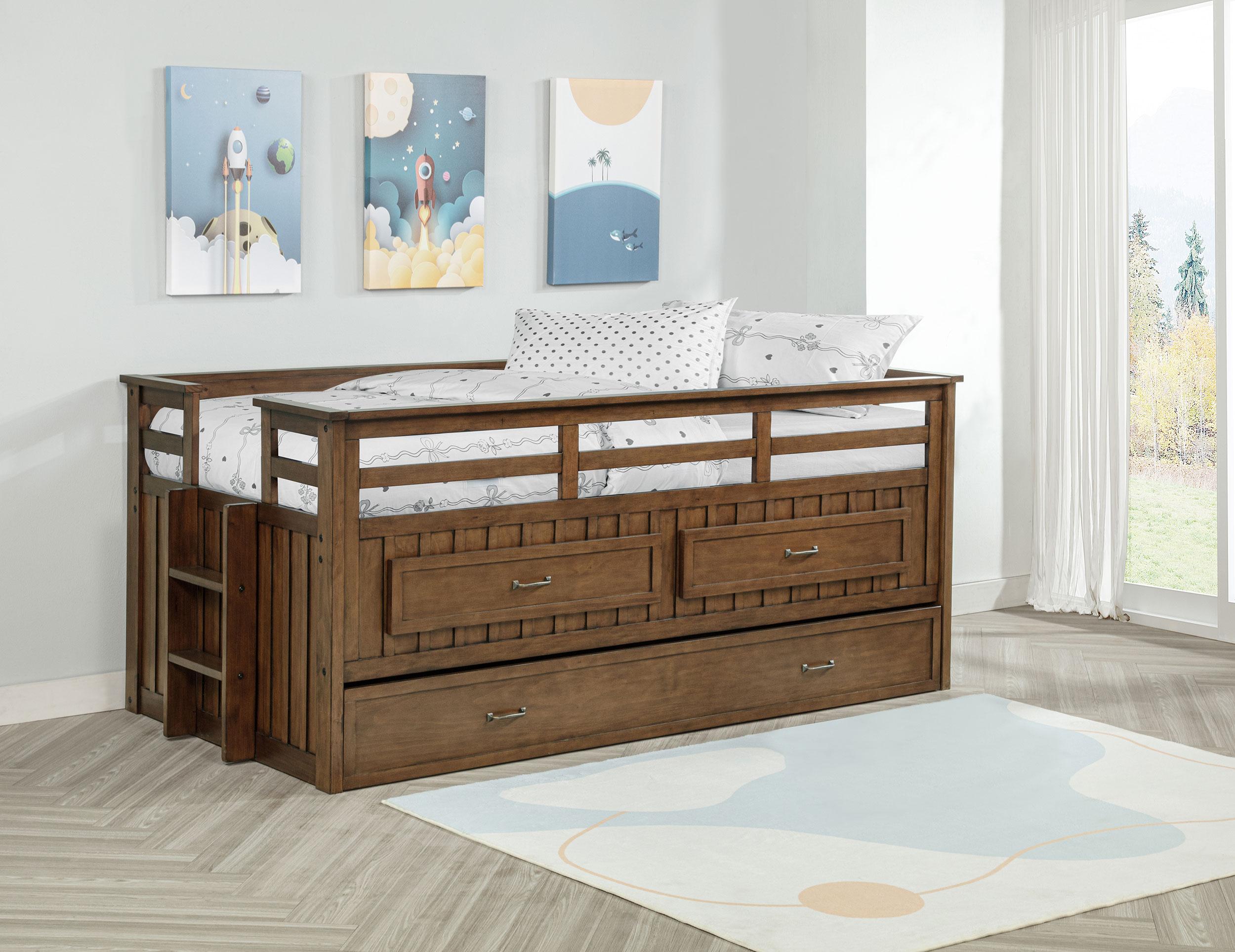 Carlsbad Captains Bed with Trundle - Ideal Furniture (Fresno,CA)