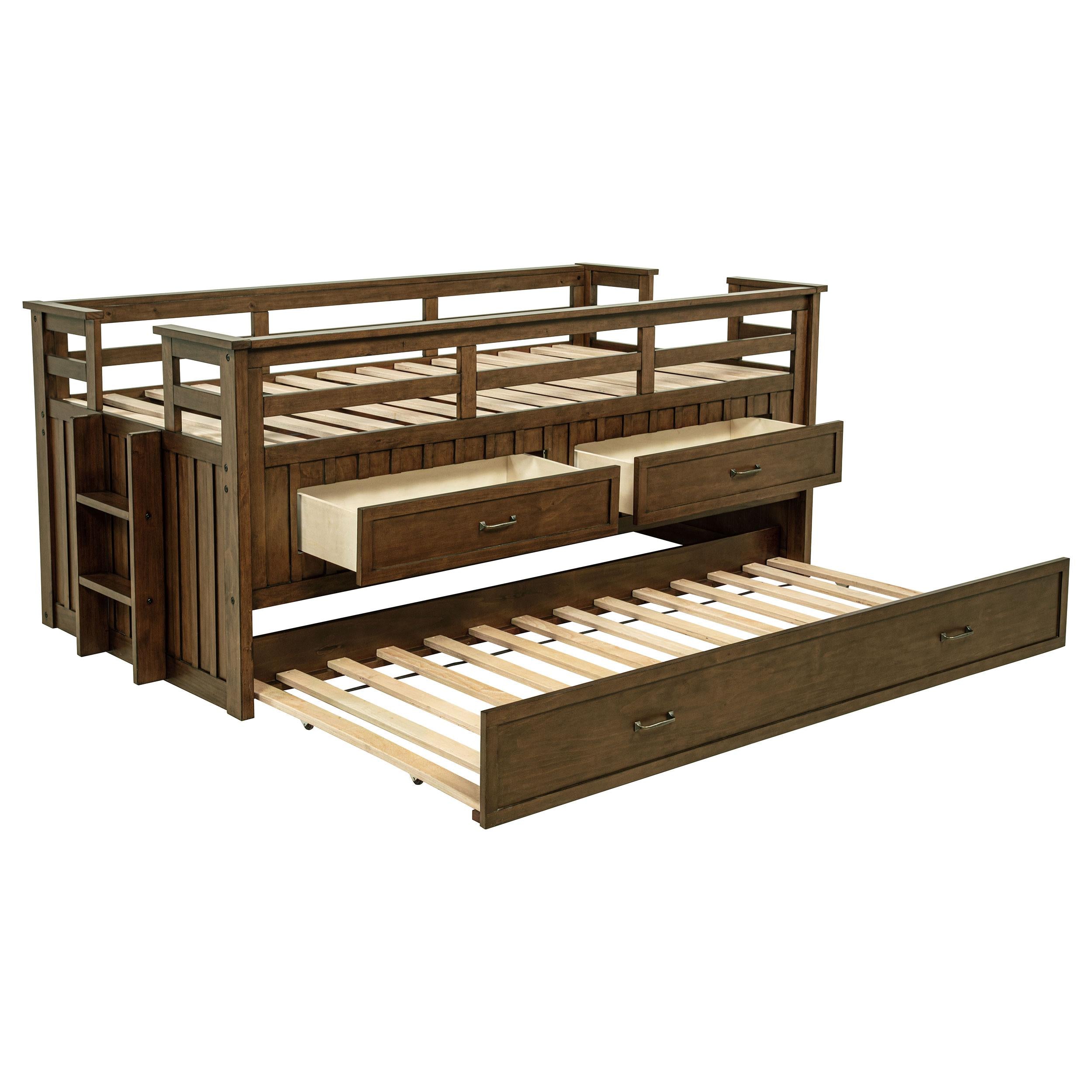 Carlsbad Captains Bed with Trundle - Ideal Furniture (Fresno,CA)