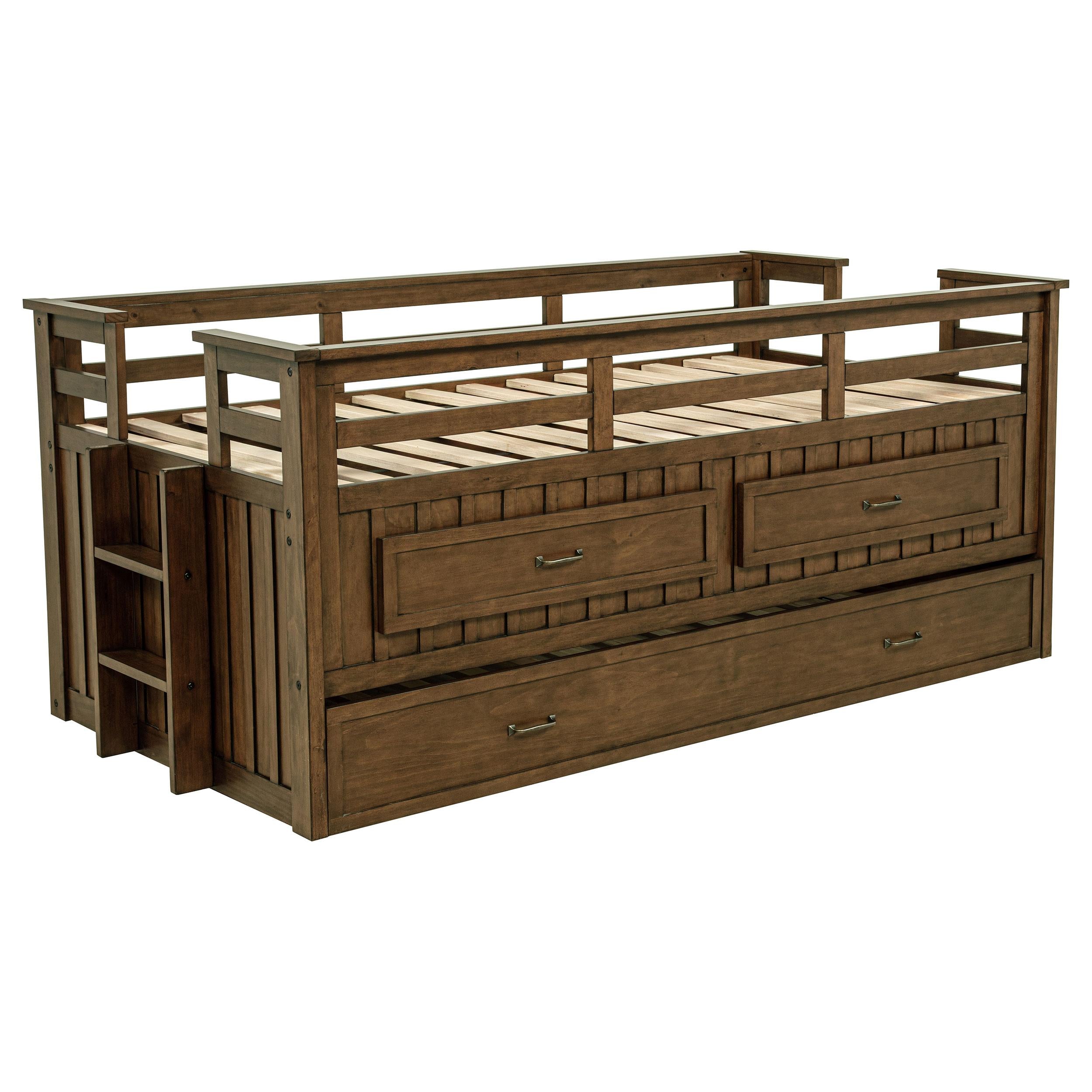 Carlsbad Captains Bed with Trundle - Ideal Furniture (Fresno,CA)