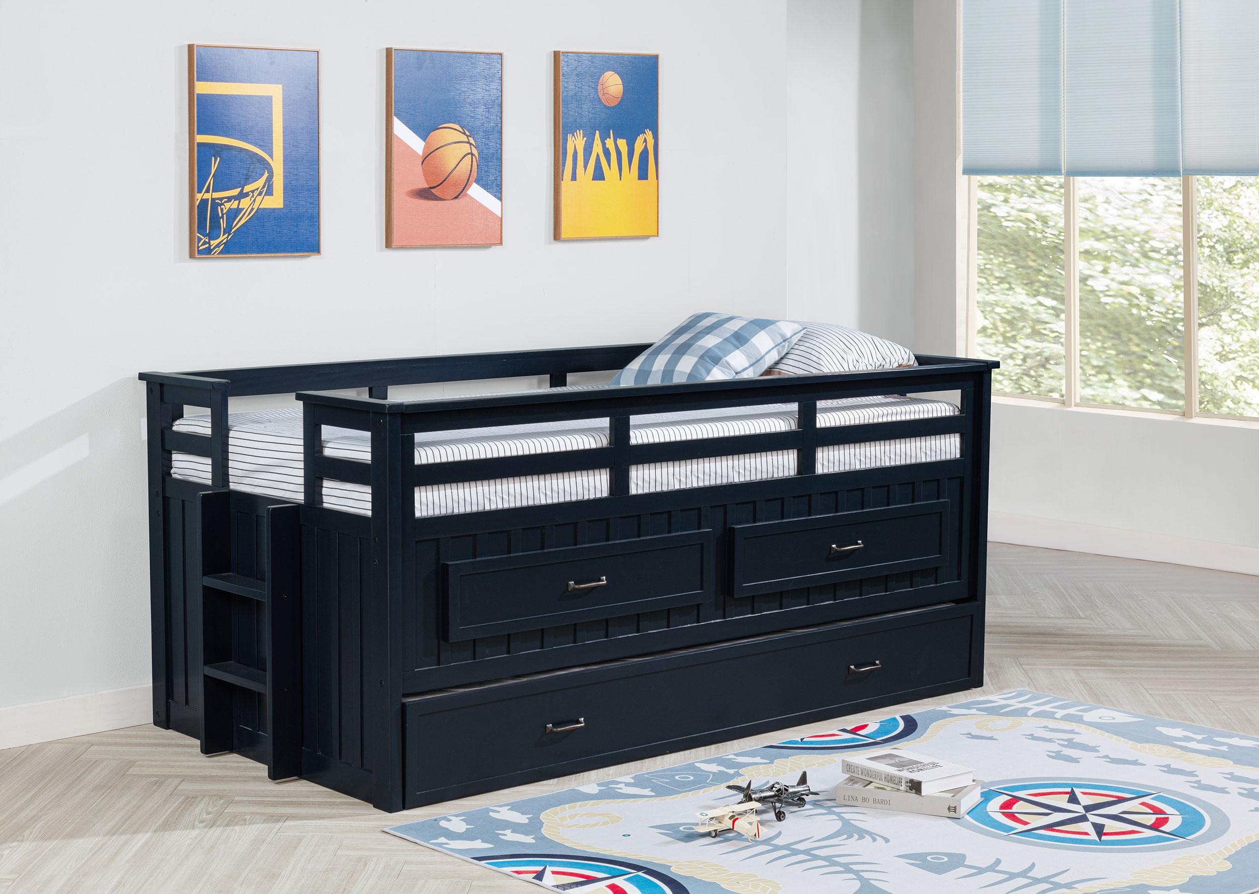 Carlsbad Captains Bed with Trundle - Ideal Furniture (Fresno,CA)