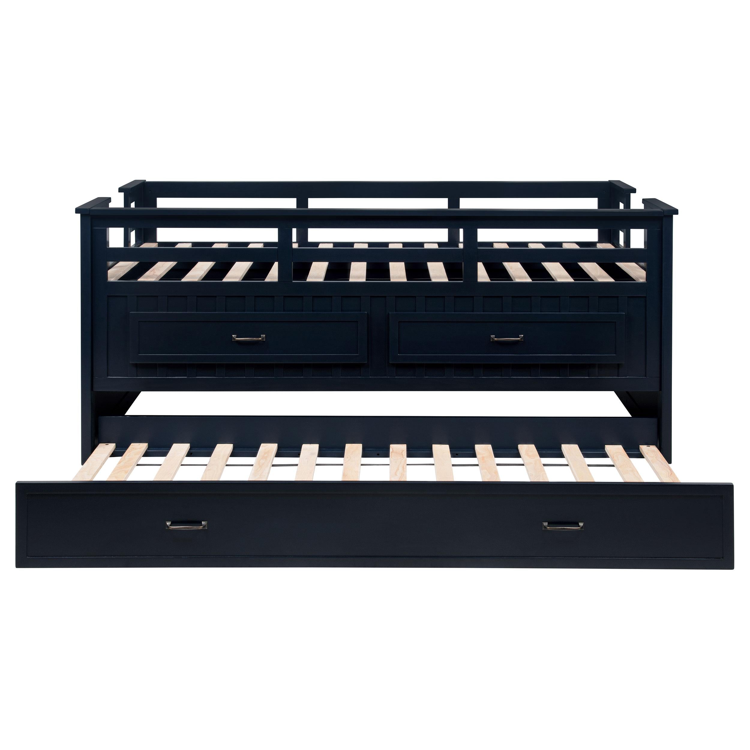 Carlsbad Captains Bed with Trundle - Ideal Furniture (Fresno,CA)