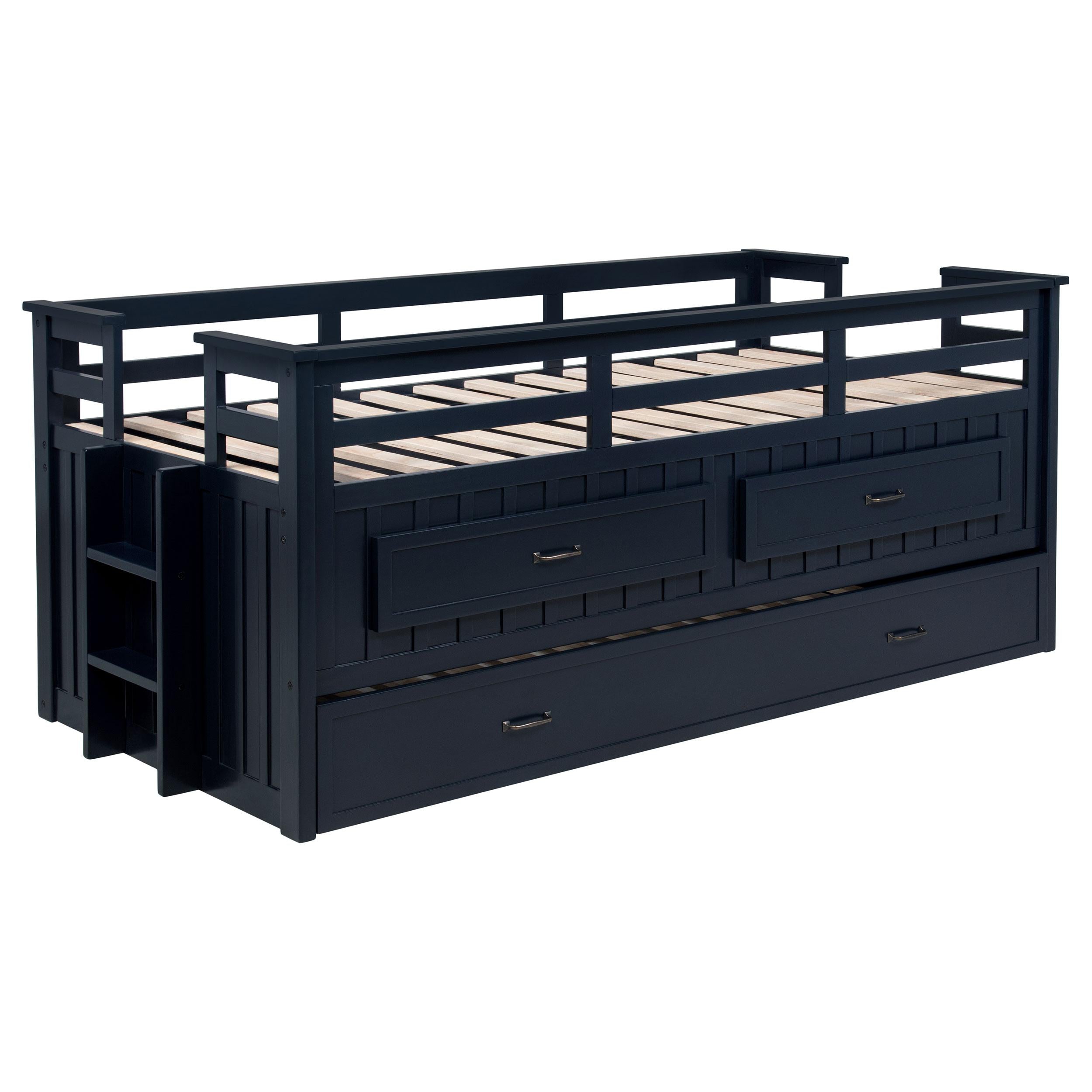 Carlsbad Captains Bed with Trundle - Ideal Furniture (Fresno,CA)