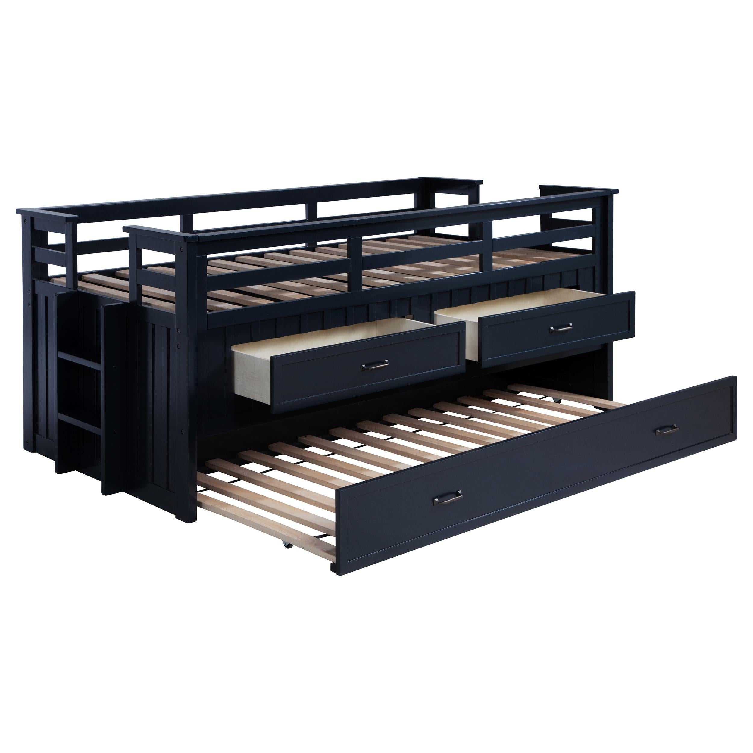Carlsbad Captains Bed with Trundle - Ideal Furniture (Fresno,CA)