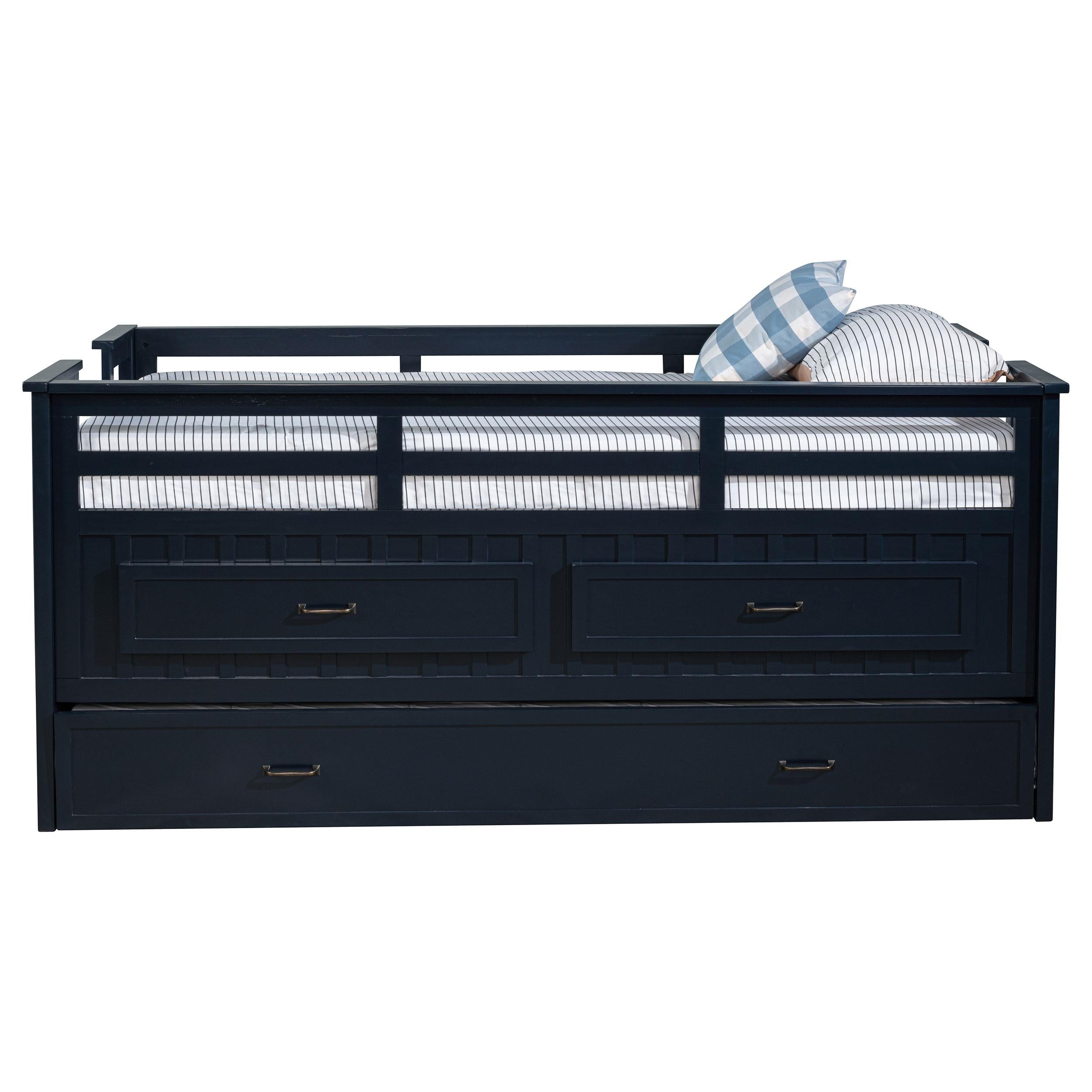 Carlsbad Captains Bed with Trundle - Ideal Furniture (Fresno,CA)