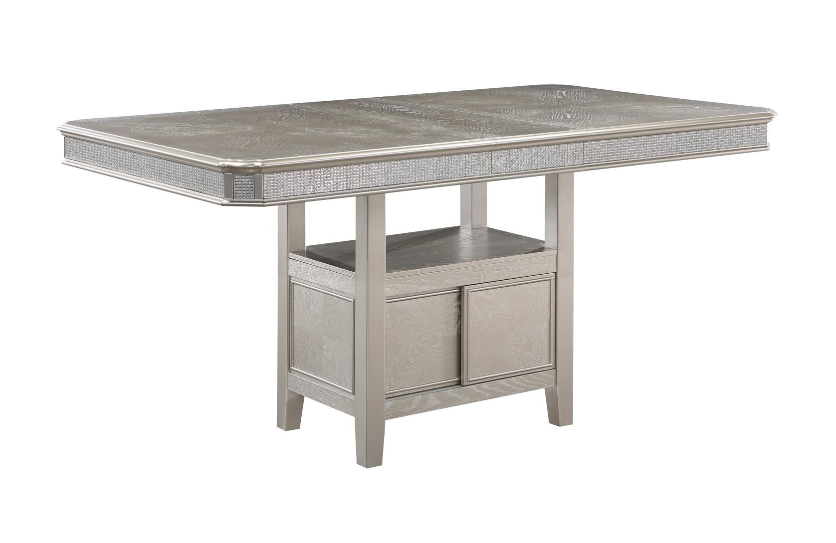 KLINA COUNTER HT TABLE (1x12 LEAF) - Ideal Furniture (Fresno,CA)