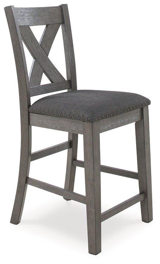 Caitbrook Counter Height Dining Table and Bar Stools (Set of 7) - Ideal Furniture (Fresno,CA)