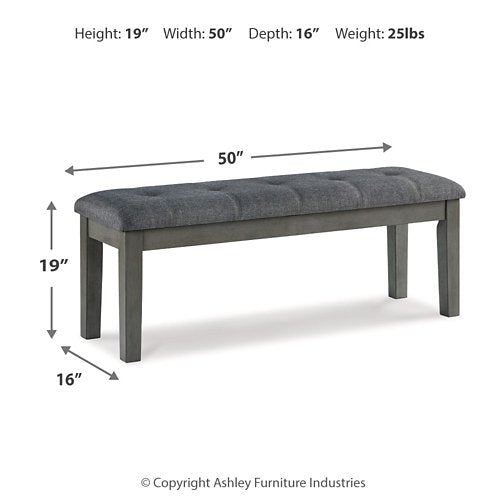 Hallanden 50" Dining Bench - Ideal Furniture (Fresno,CA)