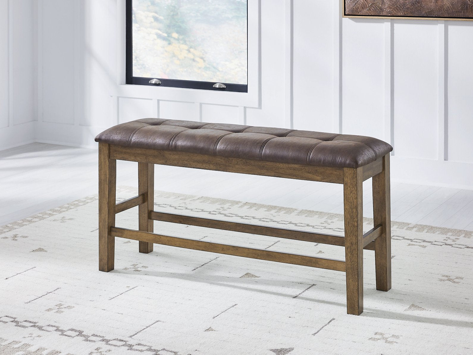 Urbinforte Counter Height Dining Bench - Ideal Furniture (Fresno,CA)