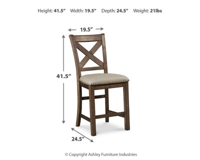 Moriville Counter Height Dining Set - Ideal Furniture (Fresno,CA)
