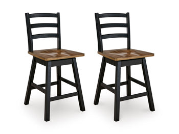 Wildenauer Counter Height Swivel Barstool - Ideal Furniture (Fresno,CA)