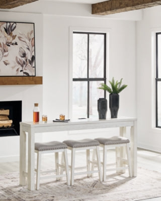 Robbinsdale Counter Height Dining Table and 3 Barstools Set - Ideal Furniture (Fresno,CA)