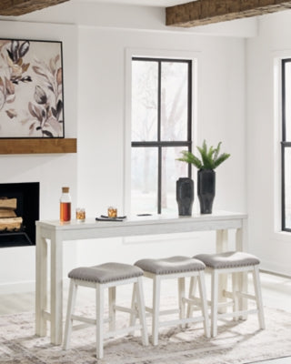 Robbinsdale Counter Height Dining Table and 3 Barstools Set - Ideal Furniture (Fresno,CA)