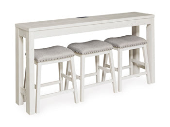 Robbinsdale Counter Height Dining Table and 3 Barstools Set - Ideal Furniture (Fresno,CA)