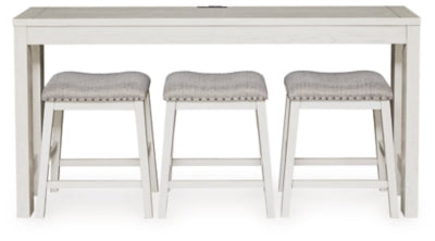 Robbinsdale Counter Height Dining Table and 3 Barstools Set - Ideal Furniture (Fresno,CA)
