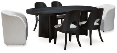 Rowanbeck Dining Package - Ideal Furniture (Fresno,CA)