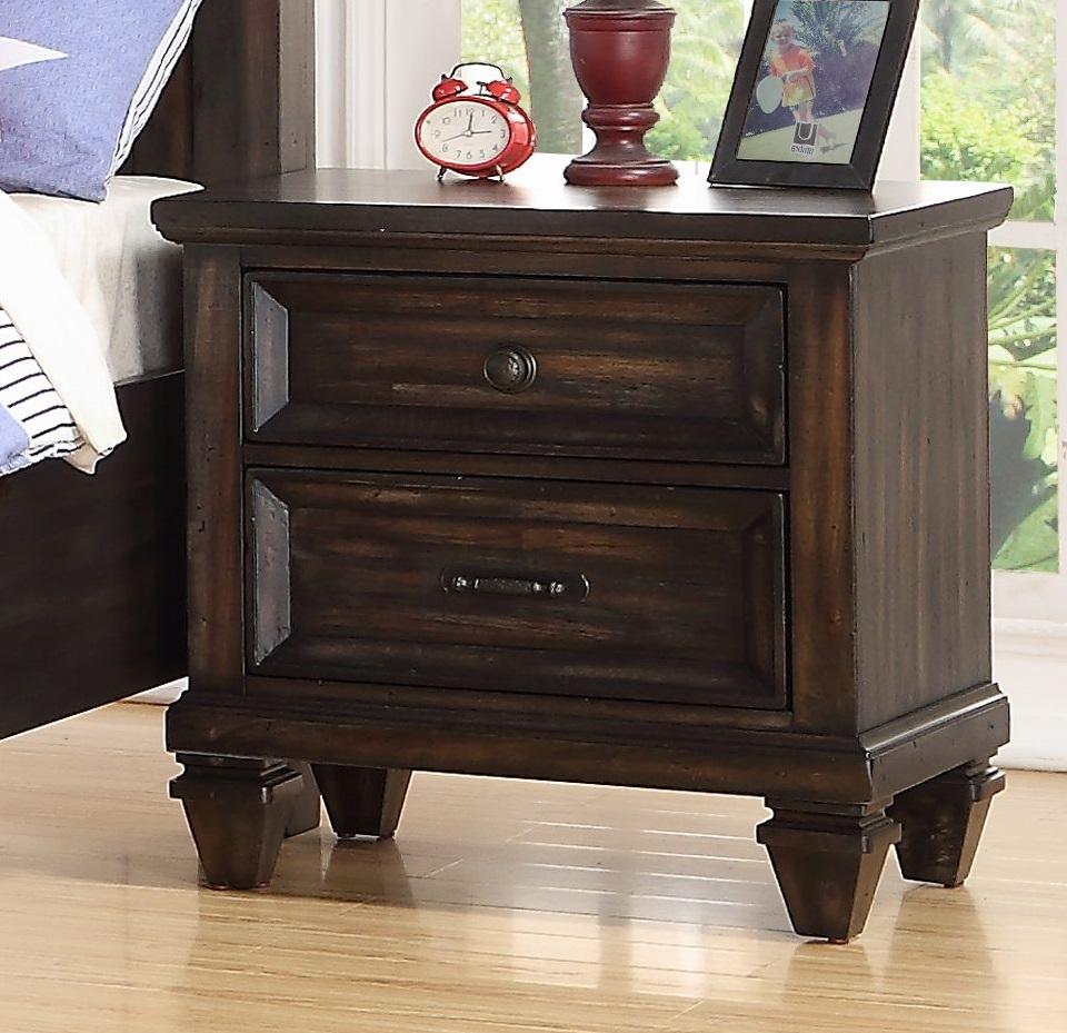 New Classic Furniture Sevilla Youth Nightstand in Walnut - Ideal Furniture (Fresno,CA)