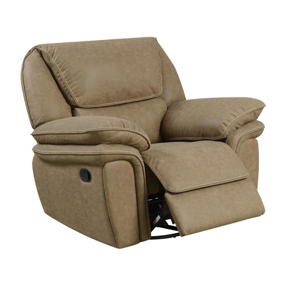 Emerald Home Allyn Swivel Glider Recliner in Desert Khaki - Ideal Furniture (Fresno,CA)
