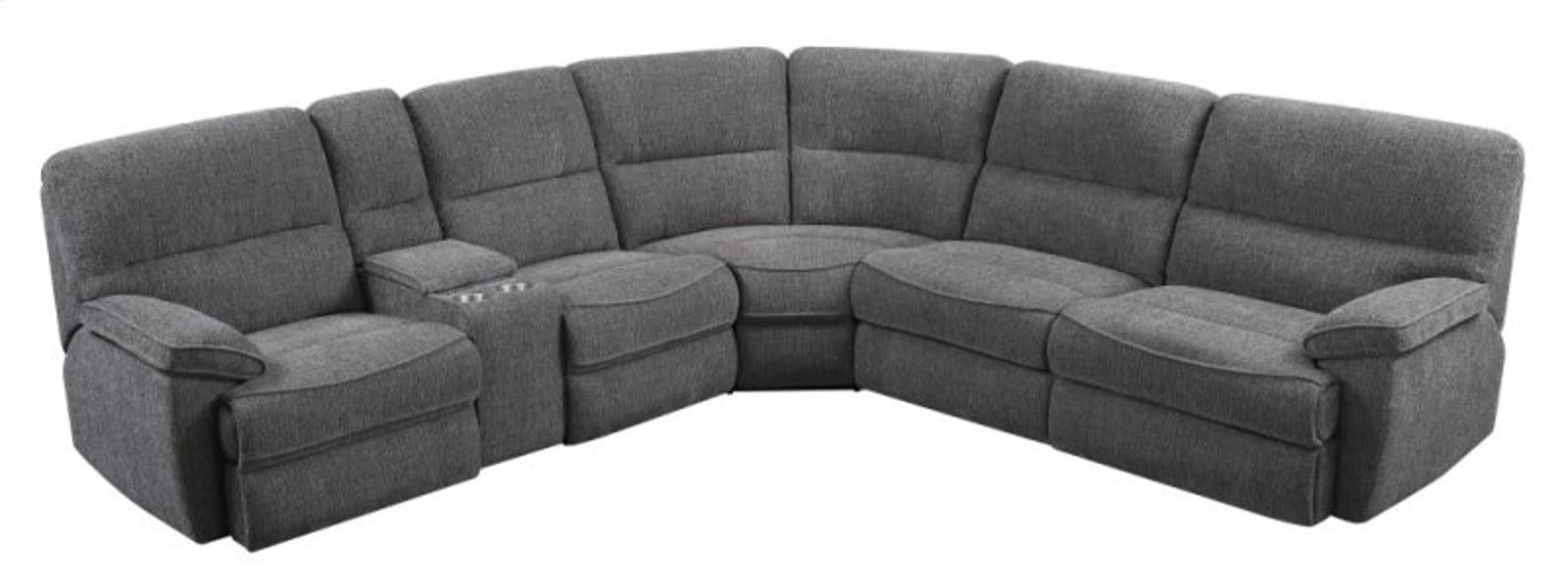 Emerald Home Aurora Sectional Set in Platinum - Ideal Furniture (Fresno,CA)
