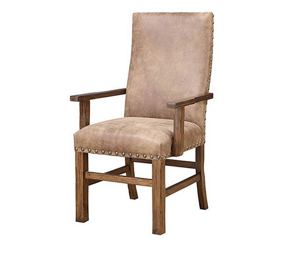 Emerald Home Chambers Creek Upholstered Arm Chair (Set of 2) in Distressed Brown - Ideal Furniture (Fresno,CA)