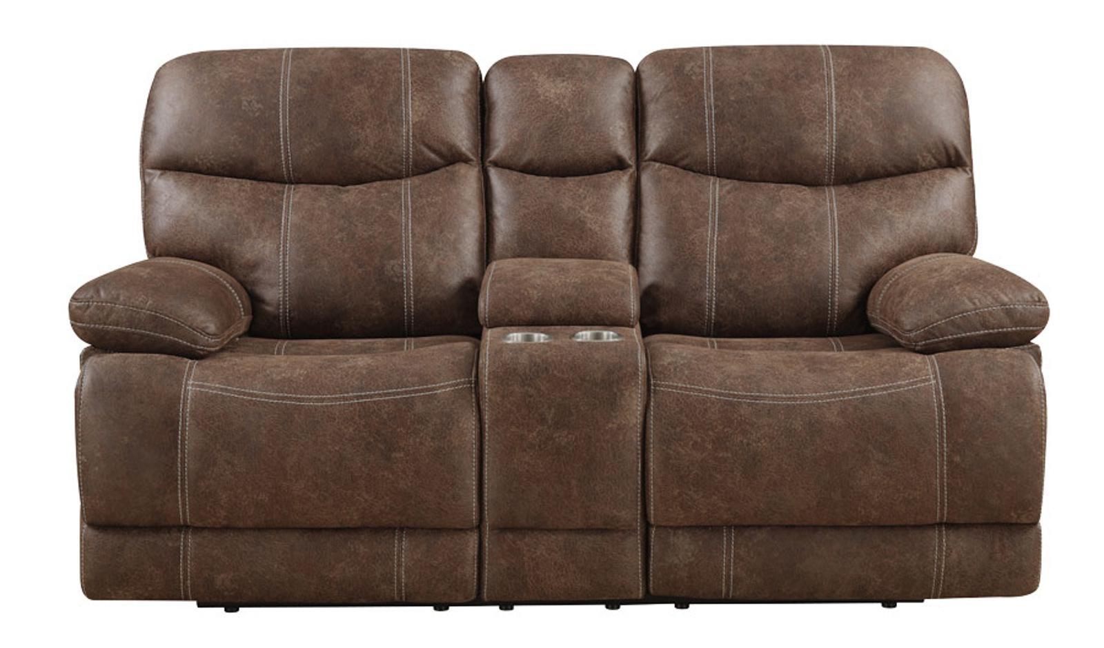 Emerald Home Earl Loveseat in Brown