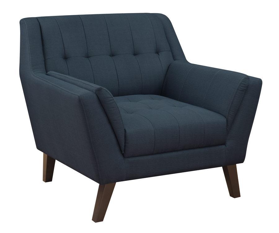 Emerald Home Furnishings Binetti Chair in Navy - Ideal Furniture (Fresno,CA)