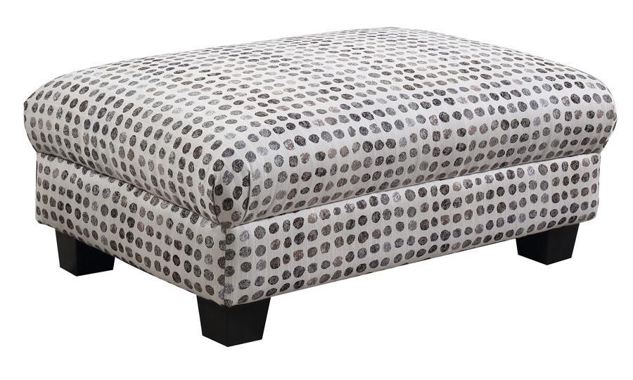 Emerald Home Furnishings Carter Accent Cocktail Ottoman in Driftwood - Ideal Furniture (Fresno,CA)